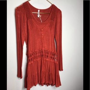 Anthropologie | Mollo Rello Boho Orange Dr…